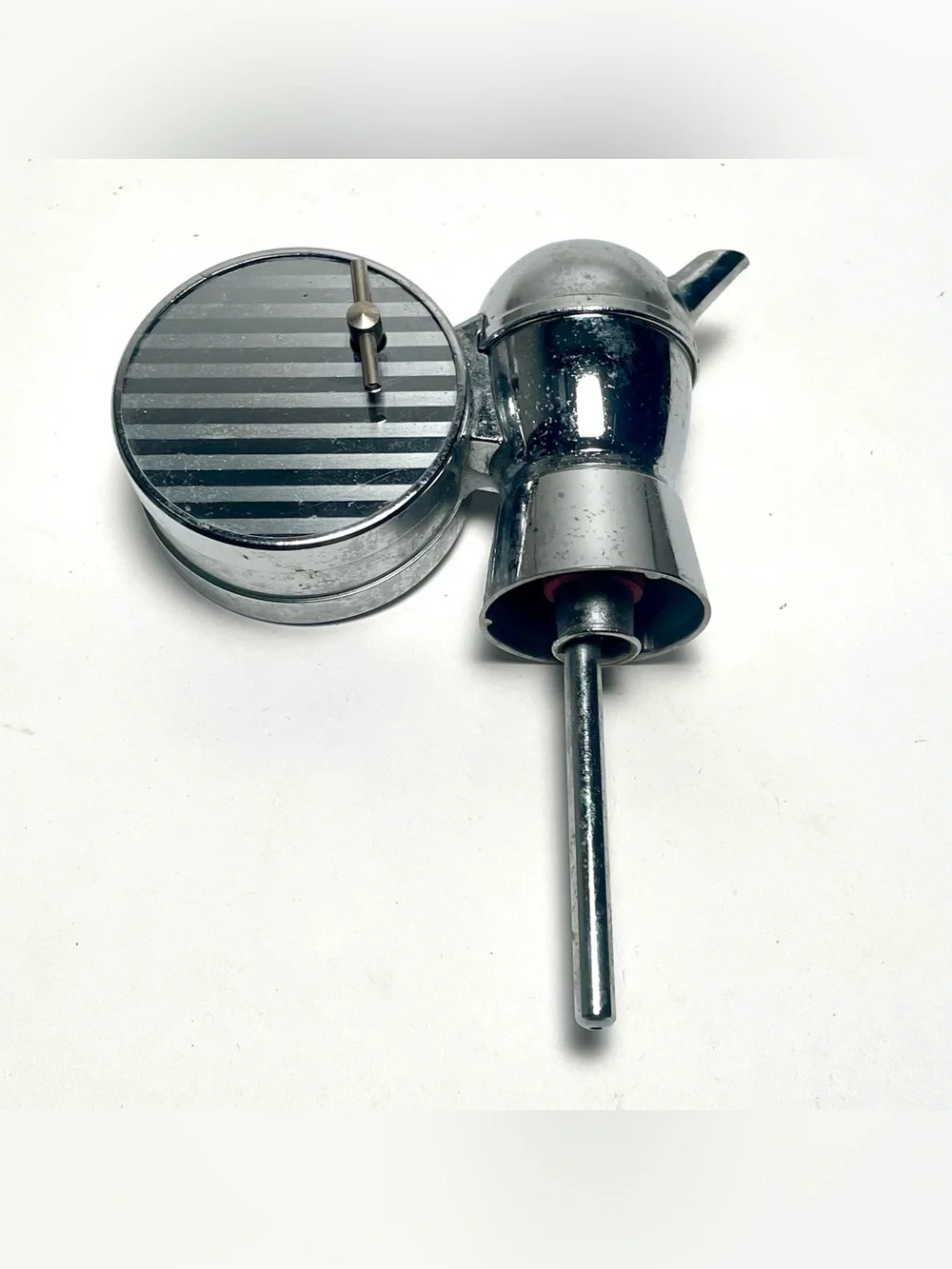 Vintage Art Deco Musical Bottle Pourer How Dry I Am Wind Up Music Box Barware